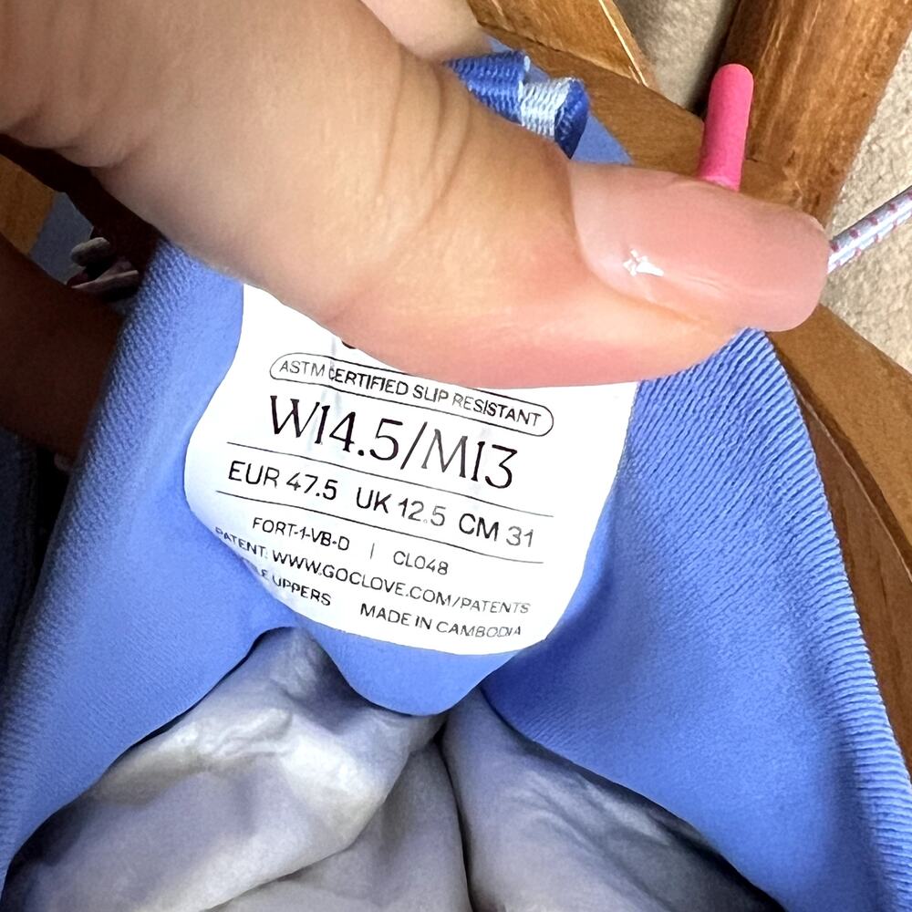Clove Unisex Forte Nursing Sneakers Vivid Blue Pink Size W 14.5 M 13 - Picture 5 of 6